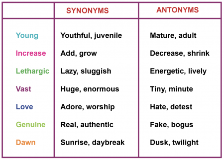 Year 6 Synonyms and Antonyms Grammar Worksheets Lesson Pack