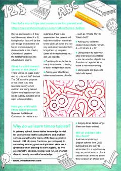 Year 4 Times Tables Test Ks2 Check Our Two Page Guide To The Times Tables Test In Year 4 Gives You All Information Need Support Your Child Click On Image Below It